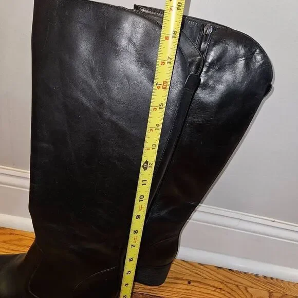 Black Franco Sarto Tall Standard Calf Boots - Picture 3 of 9